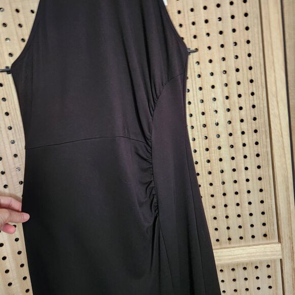 Grace Karin Womens Sheath Dress Blk Ruched Sleeveless Halter Zip Elegant‎ Medium - Picture 7 of 9